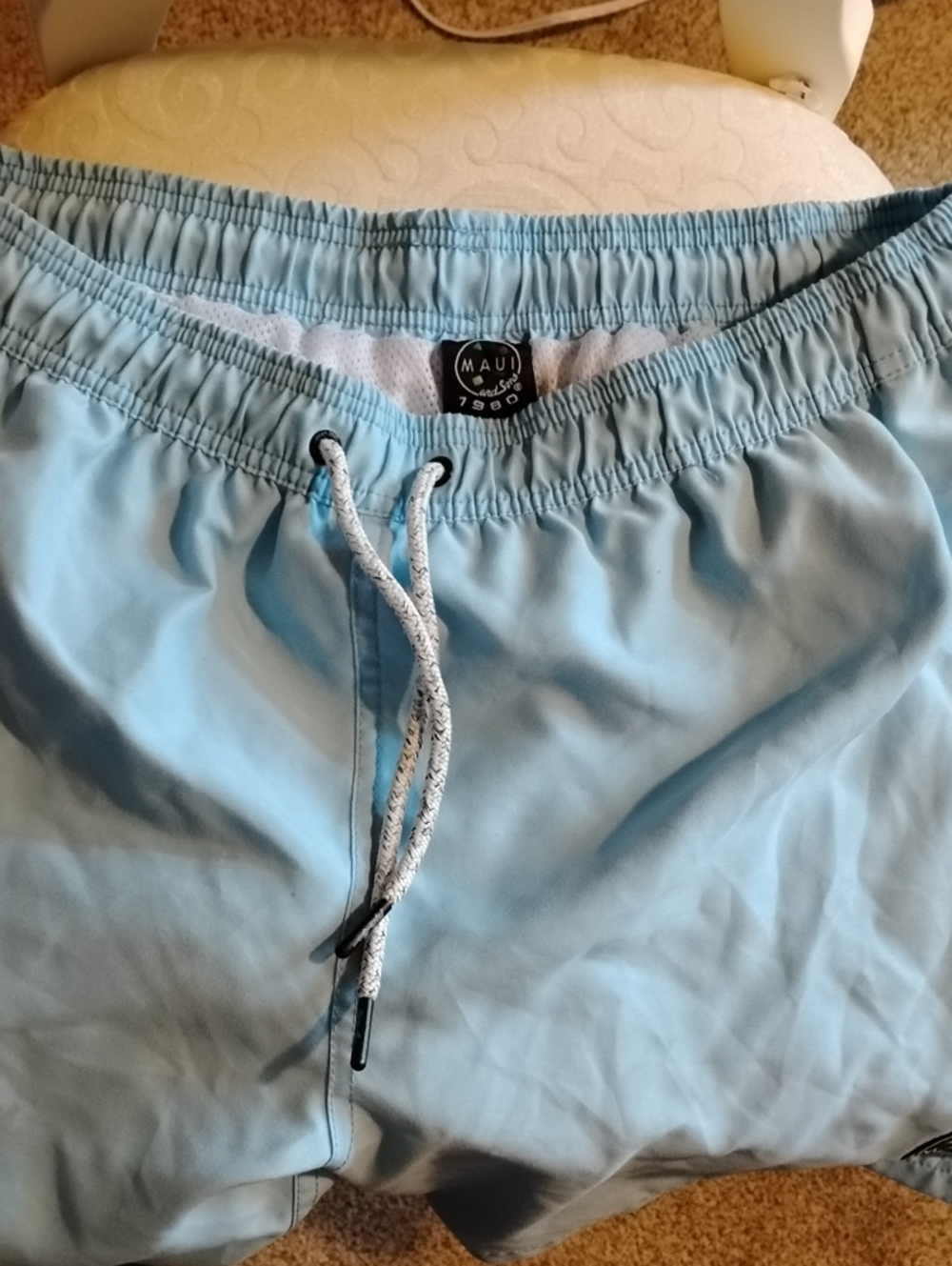 Maui and Sons Light Blue Men’s Swim Trunks